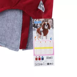 Kurtka zimowa dla psa z stałym kołnierzem rozmiar L - długość 35cm - 8719138141630
