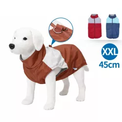 Kurtka zimowa dla psa z stałym kołnierzem rozmiar XXL - długość 45cm - 8719138141654