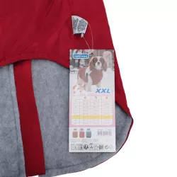 Kurtka zimowa dla psa z stałym kołnierzem rozmiar XXL - długość 45cm - 8719138141654
