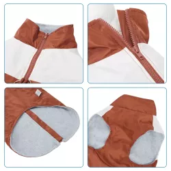 Kurtka zimowa dla psa z stałym kołnierzem rozmiar 3XL - długość 50cm - 8719138141661