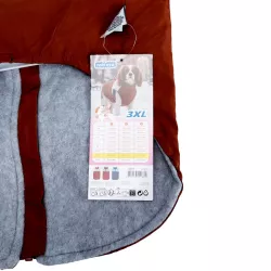 Kurtka zimowa dla psa z stałym kołnierzem rozmiar 3XL - długość 50cm - 8719138141661
