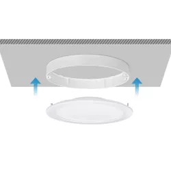 Downlight natynkowy okrągły LED E6 24W Światło białe - 8433325183745