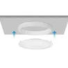 Downlight natynkowy okrągły LED E6 24W Światło białe - 8433325183745