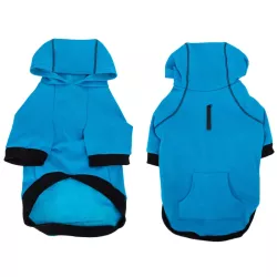 Bluza dla psa z kapturem i kieszonką XXL - długość 45cm na chłodne dni - 8719138142217