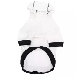 Bluza dla psa z kapturem i kieszonką XXL - długość 45cm na chłodne dni - 8719138142217