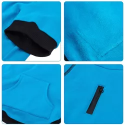 Bluza dla psa z kapturem i kieszonką XXL - długość 45cm na chłodne dni - 8719138142217