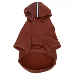 Bluza dla psa gładka z kapturem rozmiar L długość 35cm na chłodne dni - 8719138142279