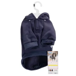Bluza dla psa gładka z kapturem rozmiar L długość 35cm na chłodne dni - 8719138142279