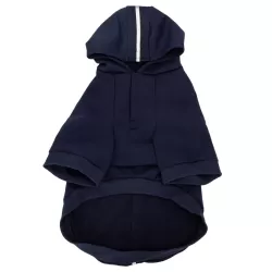 Bluza dla psa gładka z kapturem rozmiar XL długość 40cm na chłodne dni - 8719138142286