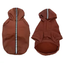 Bluza dla psa gładka z kapturem, rozmiar 3XL, długość 50cm - 8719138142309