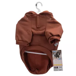 Bluza dla psa gładka z kapturem, rozmiar 3XL, długość 50cm - 8719138142309