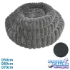 Zestaw 3 okrągłych, pluszowych legowisk dla psa i kota - 8719138145102