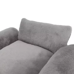 Pluszowa sofa dla psa i kota z podłokietnikami, 65cm - 8719138142811