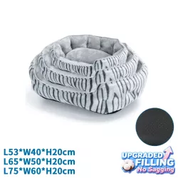 Zestaw 3 legowisk dla psa, wzór zebra - 8719138072330