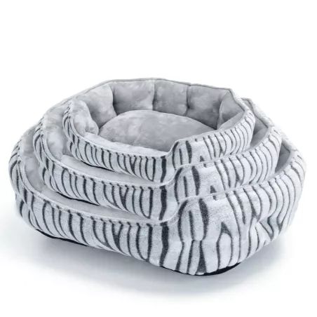 Zestaw 3 legowisk dla psa, wzór zebra - 8719138072330
