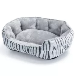 Zestaw 3 legowisk dla psa, wzór zebra - 8719138072330