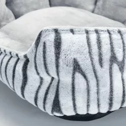 Zestaw 3 legowisk dla psa, wzór zebra - 8719138072330