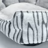 Zestaw 3 legowisk dla psa, wzór zebra - 8719138072330