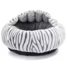 Legowisko dla kota okrągłe z wysokim brzegiem, zebra - 8719138073023