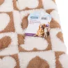 Flanelowa mata dla zwierząt w kratkę serc, rozmiar S - 8719138142583