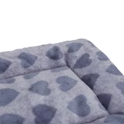 Flanelowa mata dla zwierząt w serca, rozmiar L - 8719138142941