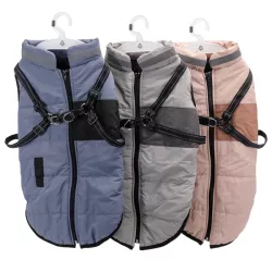Płaszcz zimowy dla psa z uprzężą, rozmiar 3XL, 50cm - 8719138141289