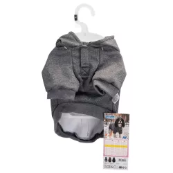 Bluza dla psa gładka z kapturem, rozmiar M, długość 30cm - 8719138142262