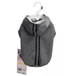 Bluza dla psa gładka z kapturem, rozmiar M, długość 30cm - 8719138142262
