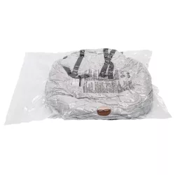 Legowisko samochodowe dla psa z pasami i karabińczykiem 55×55×33cm - 8719138072408