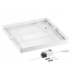 Lampa Natynkowa Sufitowa 28x28 24W 6000K Zimna Panel LED Plafon-5903002031230