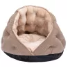 Sztruksowe legowisko-muszla dla kota, L42×W42×H28cm - 8719138142484