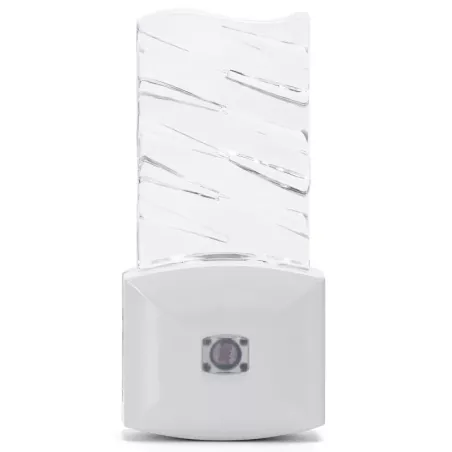 Lampka nocna LED do gniazdka, czujnik zmierzchu, 6500K, 15lm - 8433325356149
