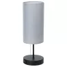 Lampa stołowa bez żarówki, E27, MAX.40W, 2x USB, żelazo/płótno - 8433325428815
