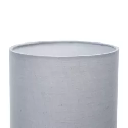 Lampa stołowa bez żarówki, E27, MAX.40W, 2x USB, żelazo/płótno - 8433325428815