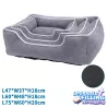 Zestaw 3 kwadratowych, pluszowych legowisk dla psa - 8719138072354