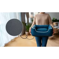 Zestaw 3 kwadratowych, pluszowych legowisk dla psa - 8719138072354