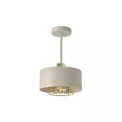 Kinkiet E27 LED Nilo 20cm beżowy+złoty-5904703032595