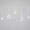 Solarne lampki sznurkowe, gwiazdy i księżyce fala, chłodna biel, 3-8433325365998