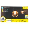Girlanda solarna z kulkami G50 długość 10 m 20 białych ciepłych bąbli-8433325329198