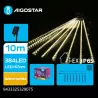 Solarna girlanda z deszczem meteorytów 8 barwnych sopli po 30 cm RGBW-8433325329068
