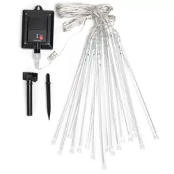 Solarna girlanda z deszczem meteorytów 8 barwnych sopli po 30 cm RGBW-8433325329068