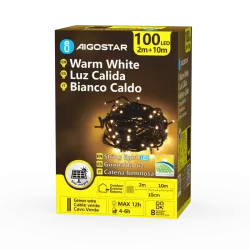 Solarna taśma świetlna, Ciepła biel, 2m+10m-8433325305871