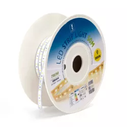 Taśma LED biała ciepła 230V 10mm 60led/m szpula 50mb zewnętrzna IP65 - 8433325212926