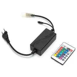 Sterownik do taśm LED RGB wysokiego napięcia 230V z pilotem 600W - 8433325317799
