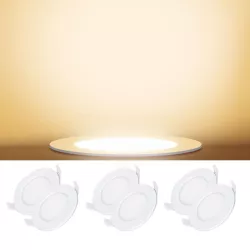 Plafon LED podtynkowy okrągły 15W, ciepła biel 3000K, D17,5cm - 8433325210090