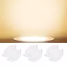 Plafon LED podtynkowy okrągły 15W, ciepła biel 3000K, D17,5cm - 8433325210090