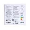Plafon LED podtynkowy okrągły 15W, ciepła biel 3000K, D17,5cm - 8433325210090