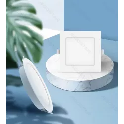 Plafon LED podtynkowy okrągły 15W, ciepła biel 3000K, D17,5cm - 8433325210090