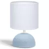 Lampka stołowa ceramiczna, niebiesko-biała, E14 max 40W, bez żarówki - 8433325196967