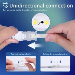 Taśma LED 230V biała zimna wysokonapięciowa 10mm 180led/8w/m 50m IP65 - 8433325212964